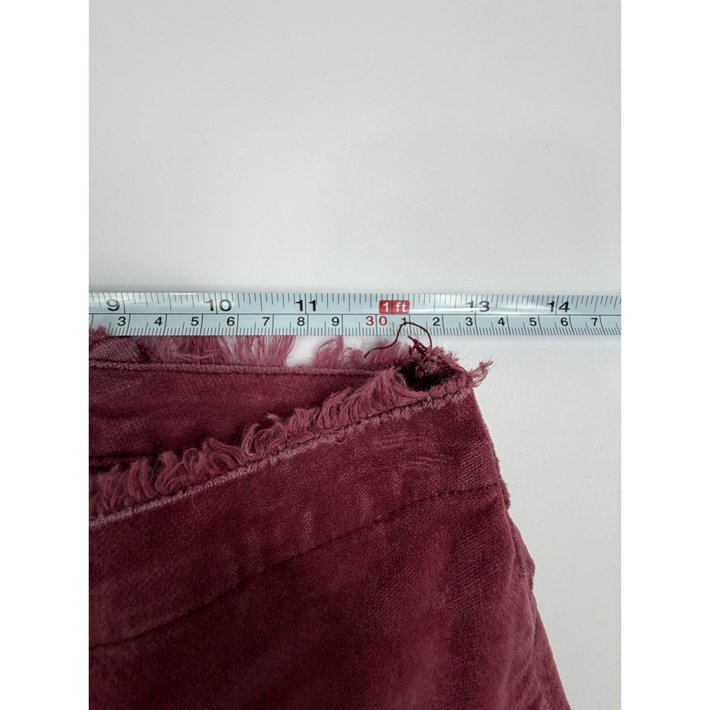 BDG Iona Zip Front Flare Pants Size 24 Pink Corduroy Low Rise Bell Bottom - Picture 11 of 12